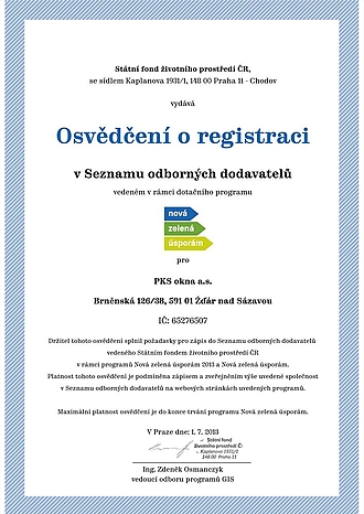 Certifikáty a ostatní osvědčení